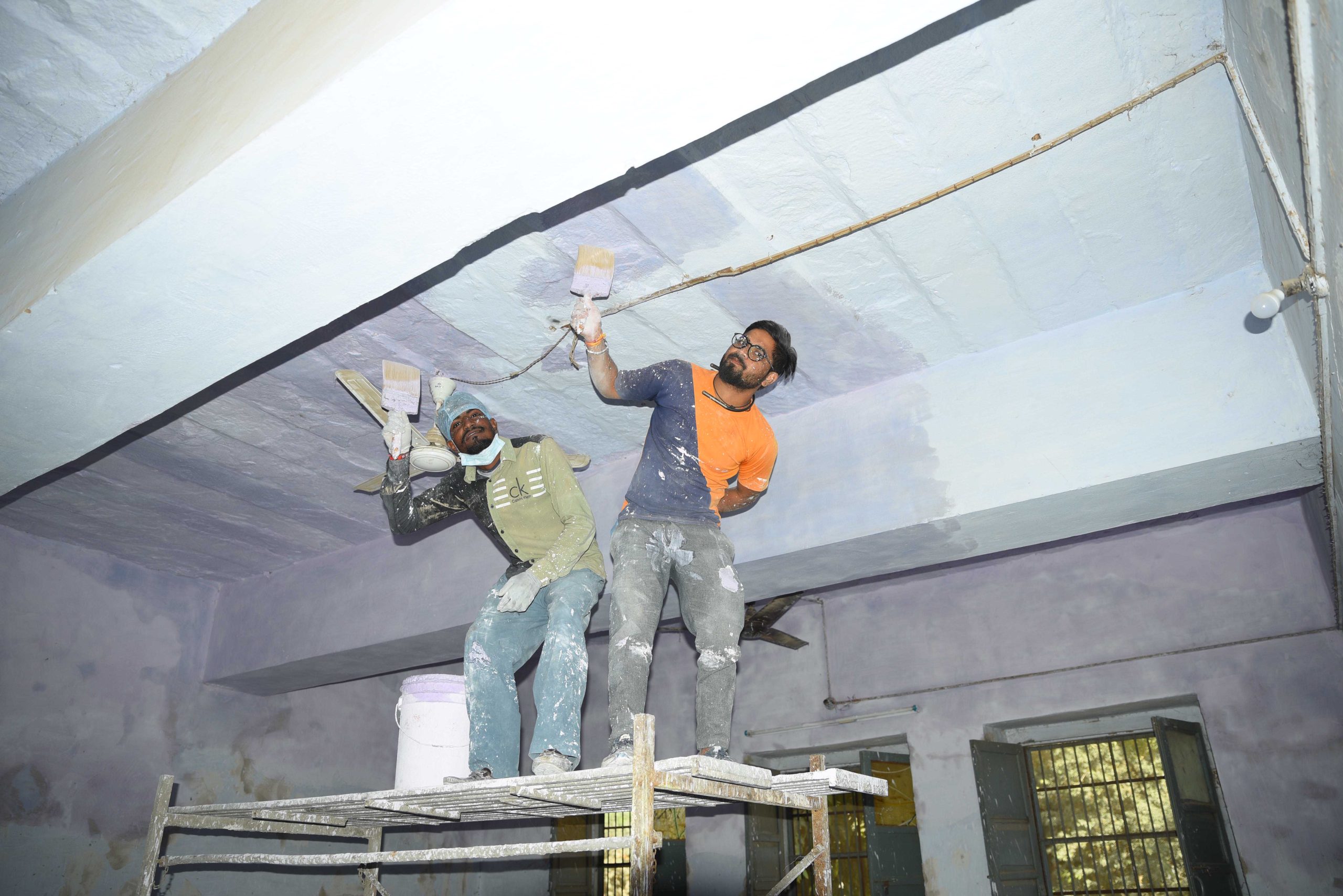 Repaired and painted (renovated) the whole old building and its classrooms, hall, and washrooms Maru Government Girls School.